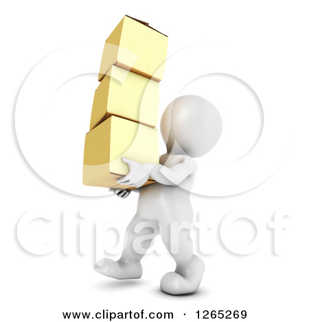 Royalty Free  Rf  Clipart Of Moving Boxes Illustrations Vector