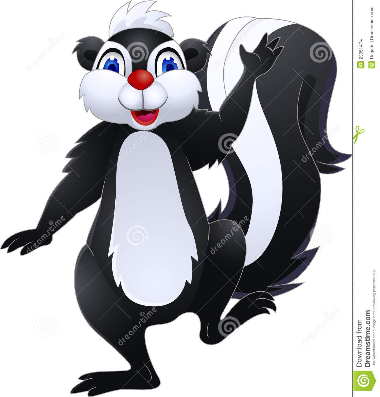 Skunk Cartoon Stock Images   Image  23351474