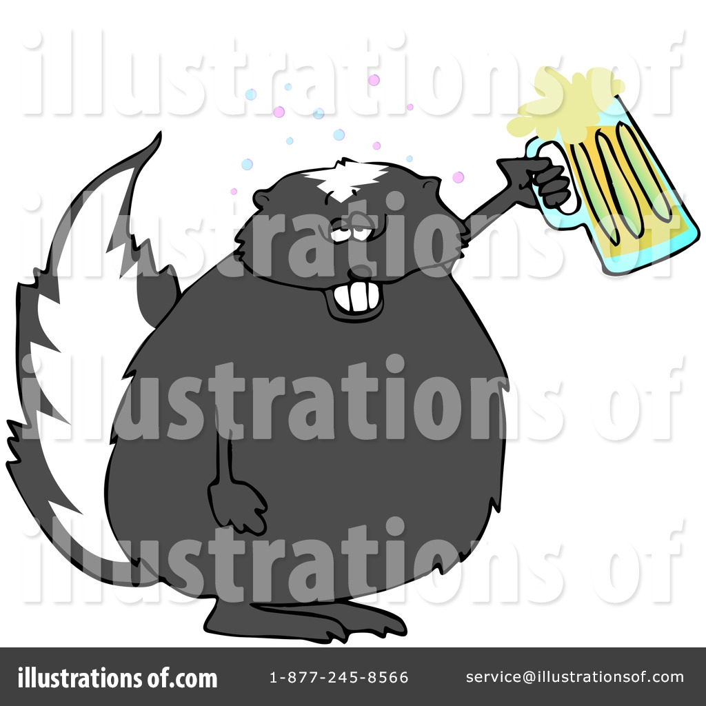 Skunk Clipart  20869 By Djart   Royalty Free  Rf  Stock Illustrations