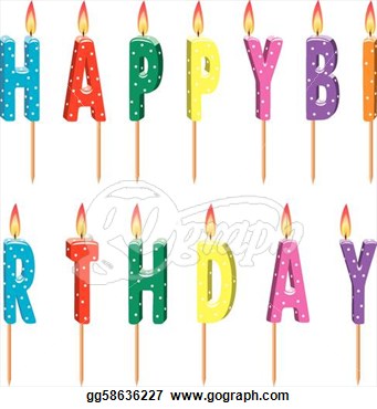 100 Birthday Candles Clipart Colorful Birthday Candles