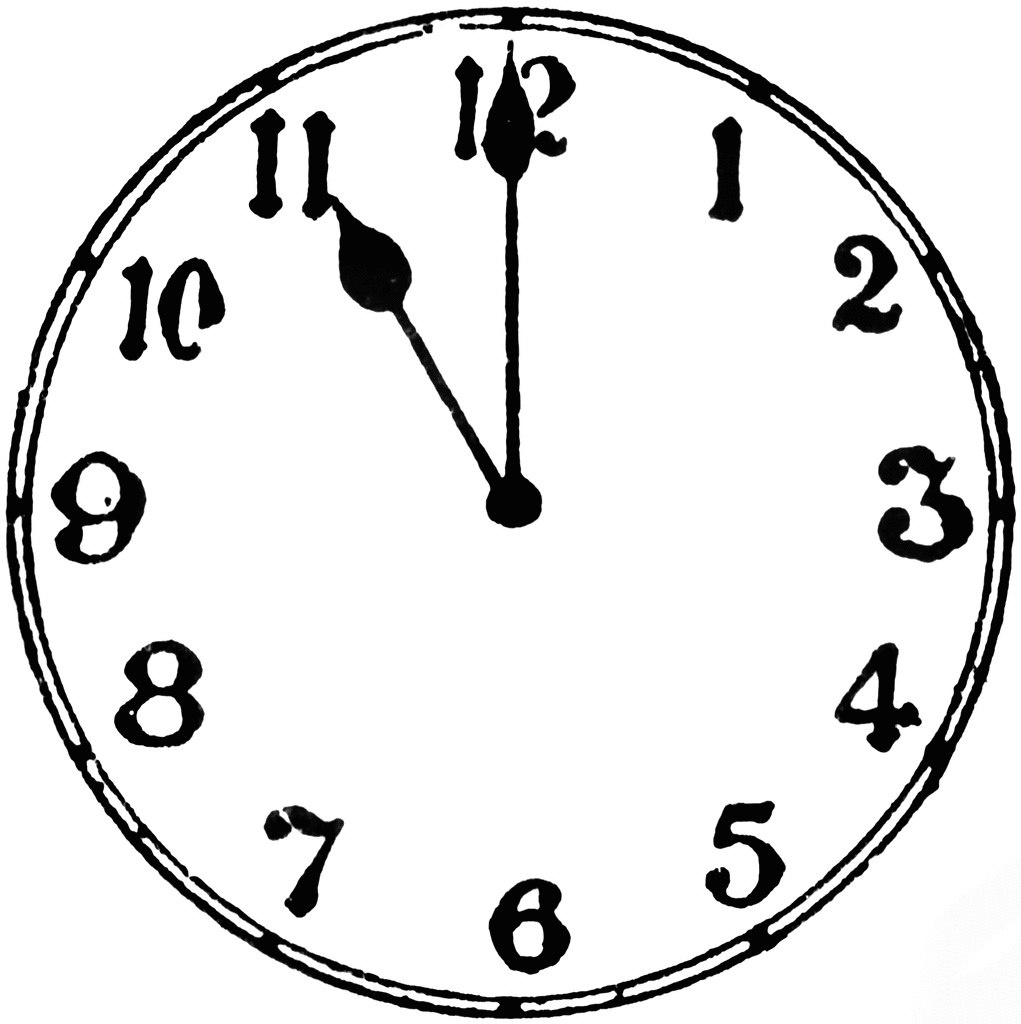 11 O Clock   Clipart Etc