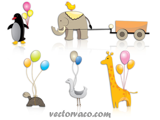 Animal Cartoon Clipart Vectors 12030   Free Vectors