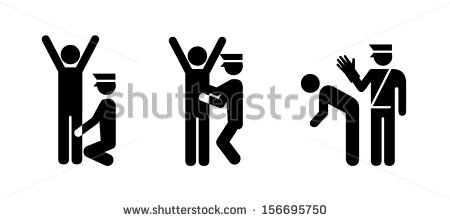 Body Pat Down And Cavity Search  Stock Vector 156695750   Shutterstock