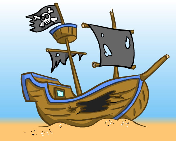 Cartoon Shipwreck Shipwreck 