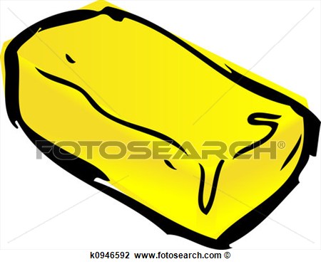 Clip Art   Pat Of Butter  Fotosearch   Search Clipart Illustration