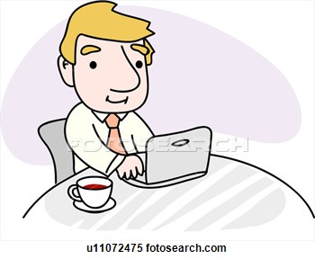 Clipart Of Sitting Foreigner Chair Desk Job Businessman U11072475