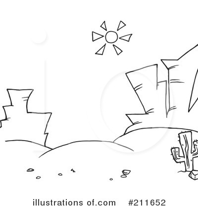 Desert Clipart  211652   Illustration By Hit Toon