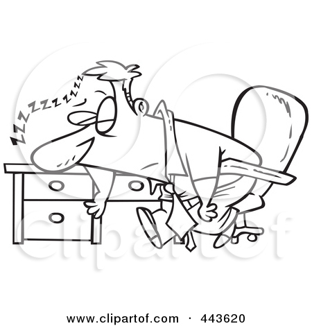 Desk Job Cartoon