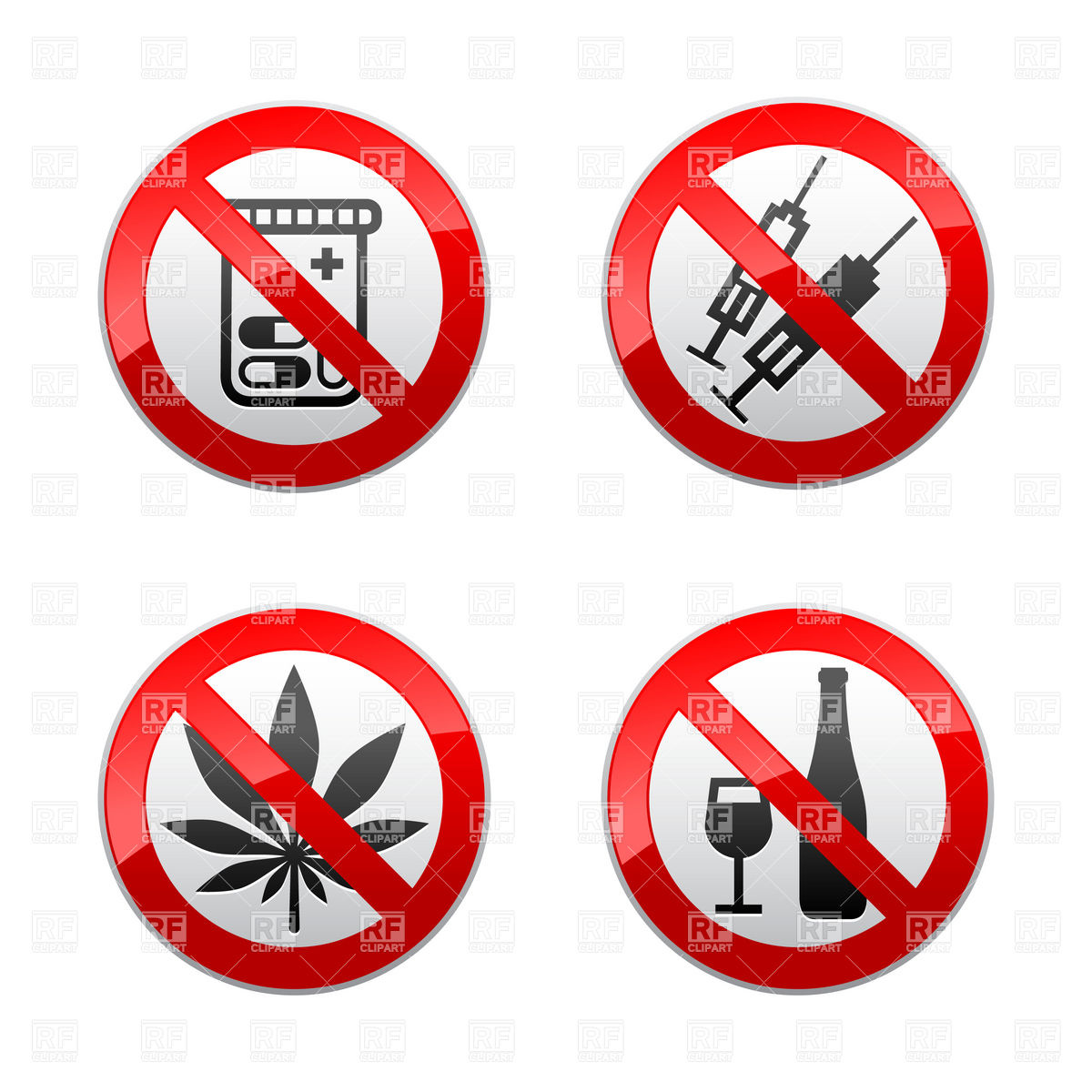 Drugs And Alcohol 18161 Download Royalty Free Vector Clipart  Eps