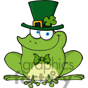His Hat With Happy Leprechaunroyalty Free Outlined Happy St Patricks