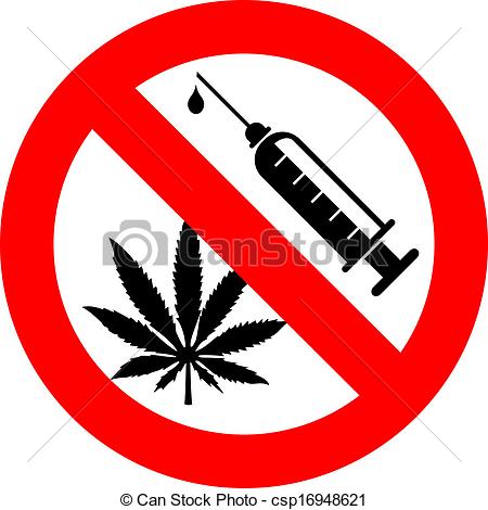 Of No Drugs Sign Isolated On White Csp16948621   Search Clipart