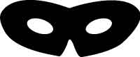 Paper Craft Mask Zorro Ninja Eye Mask