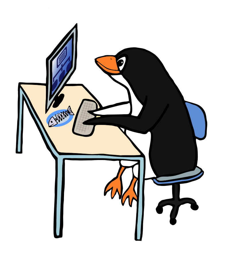 Penguin Admin Clipart Vector Clip Art Online Royalty Free Design