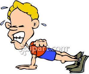 Push Up Clipart Boy Doing One Handed Push Ups Royalty Free Clipart