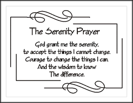 Serenity Prayer Uploaded By Beanergurl56 In Category Clipart