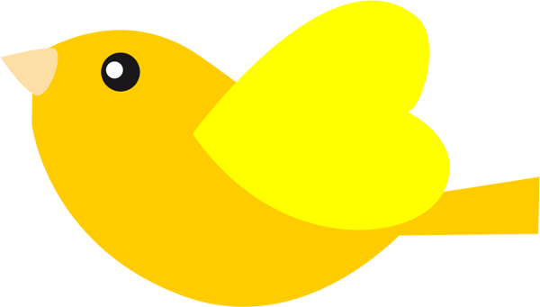 Clip Art Bird Yellow    Animals Birds  Miscellaneous Generic Colors