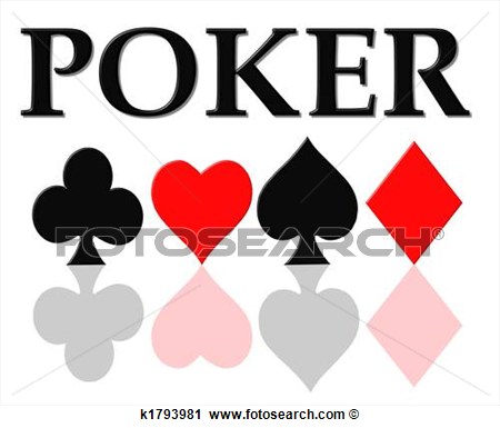 Clipart Of Poker Card Symbols K1793981   Search Clip Art Illustration