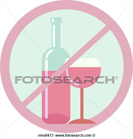 Drawing   No Drinking Sign  Fotosearch   Search Clipart Illustration