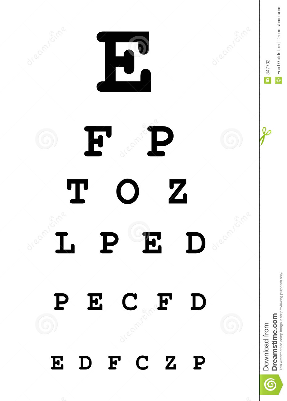 Eye Test Chart Stock Photography   Image  847732