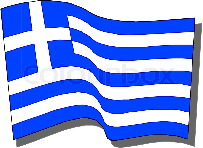 Flag Greece Clipart   Vector   Colourbox