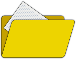 Folder With File Icon Clip Art