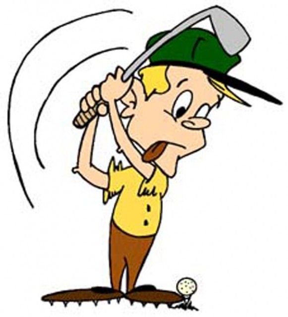 Golf Swing Cartoon Swinging Golf Tips