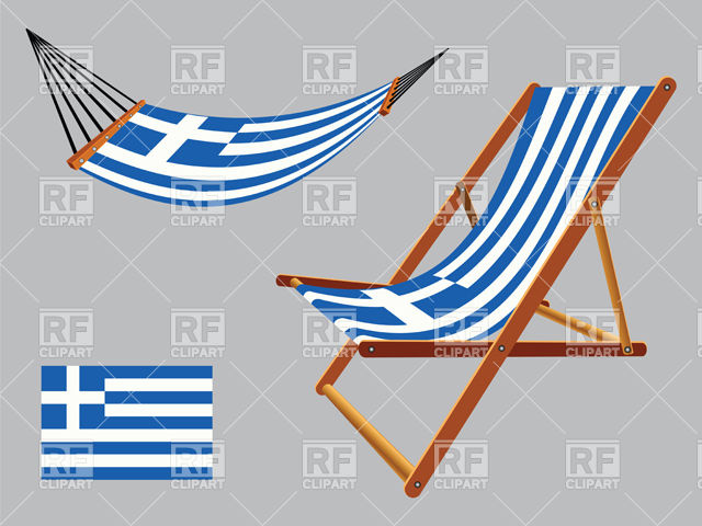 Greece Flag Hammock And Deck Chair 31155 Objects Download Royalty    
