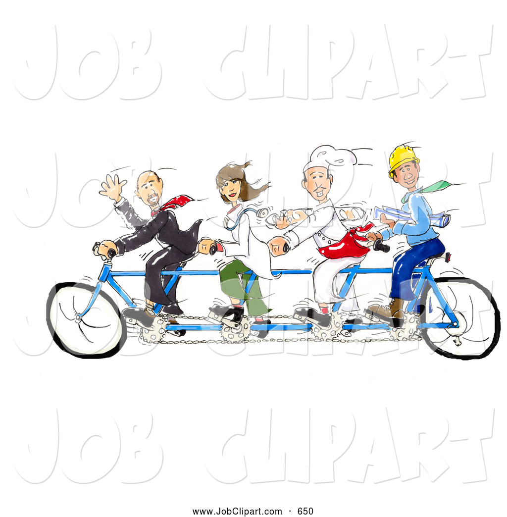 Job Clip Art Of A Friendly Family   Male Lawyer Female Doctor Male
