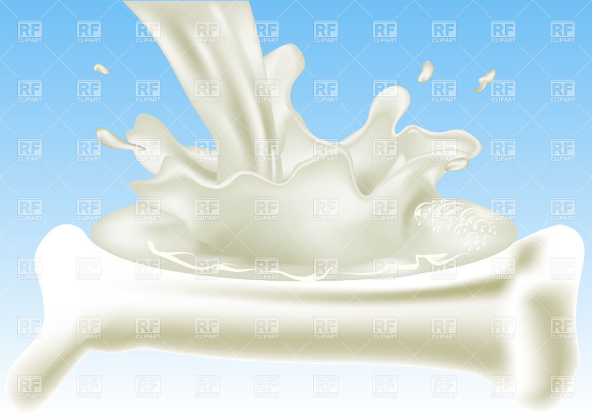 Milk For Your Bones   Background With Pouring Milk And Bone 38166