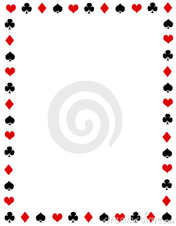 Poker Border   Frame Royalty Free Stock Photo   Image  21615155