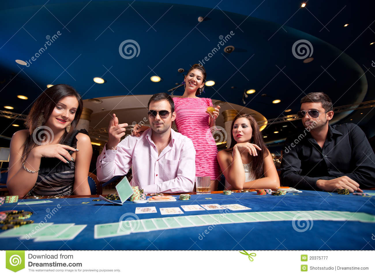 Poker Players Royalty Free Stock Photography   Image  20375777