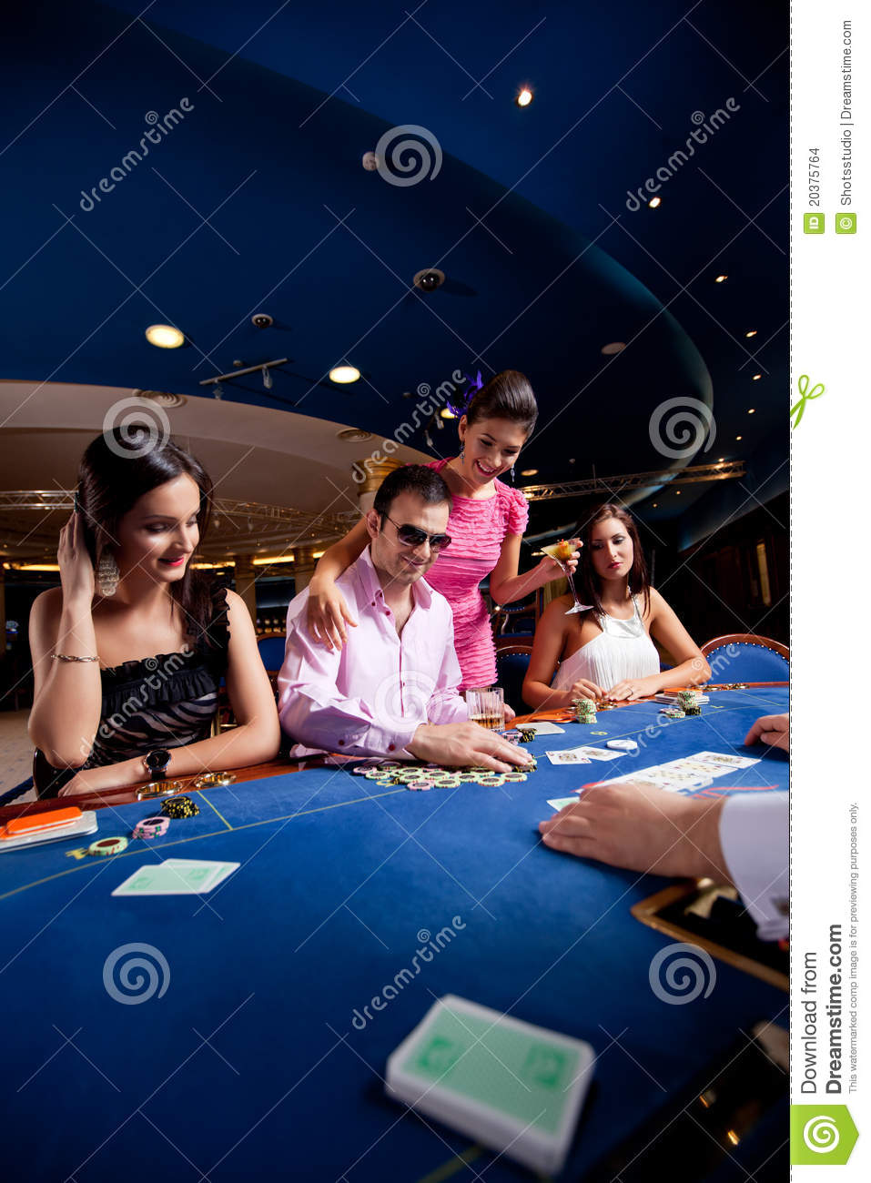 Poker Players Stock Images   Image  20375764