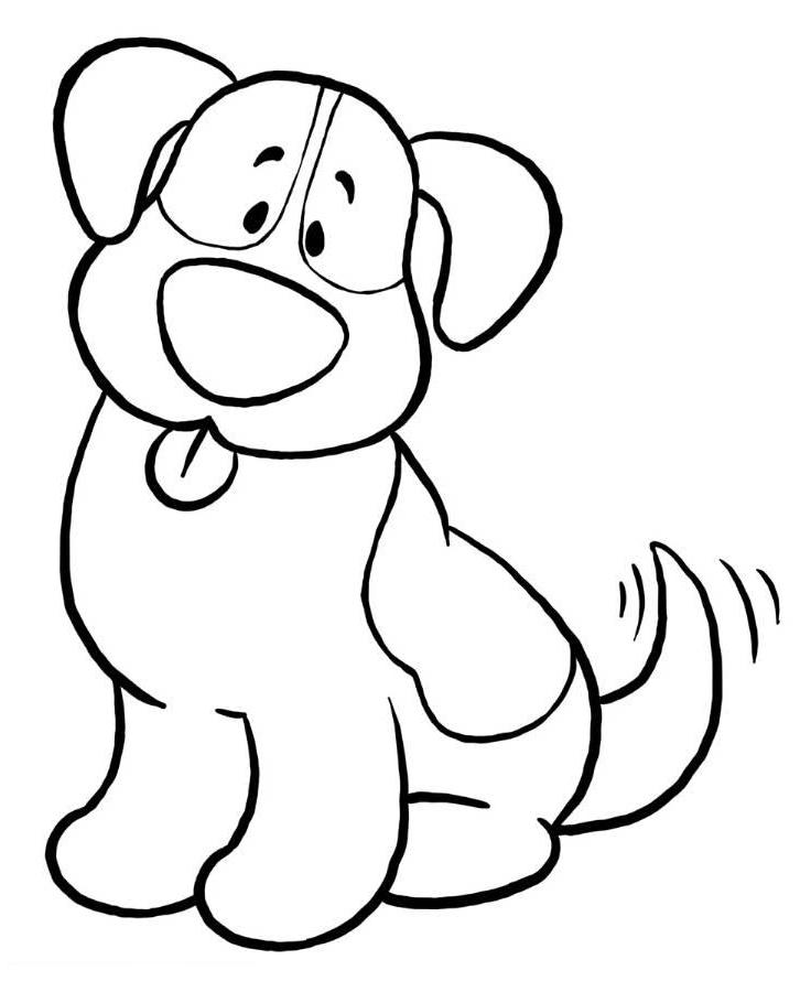 Simple Dog Coloring Pages   Ekids Pages   Free Printable Coloring