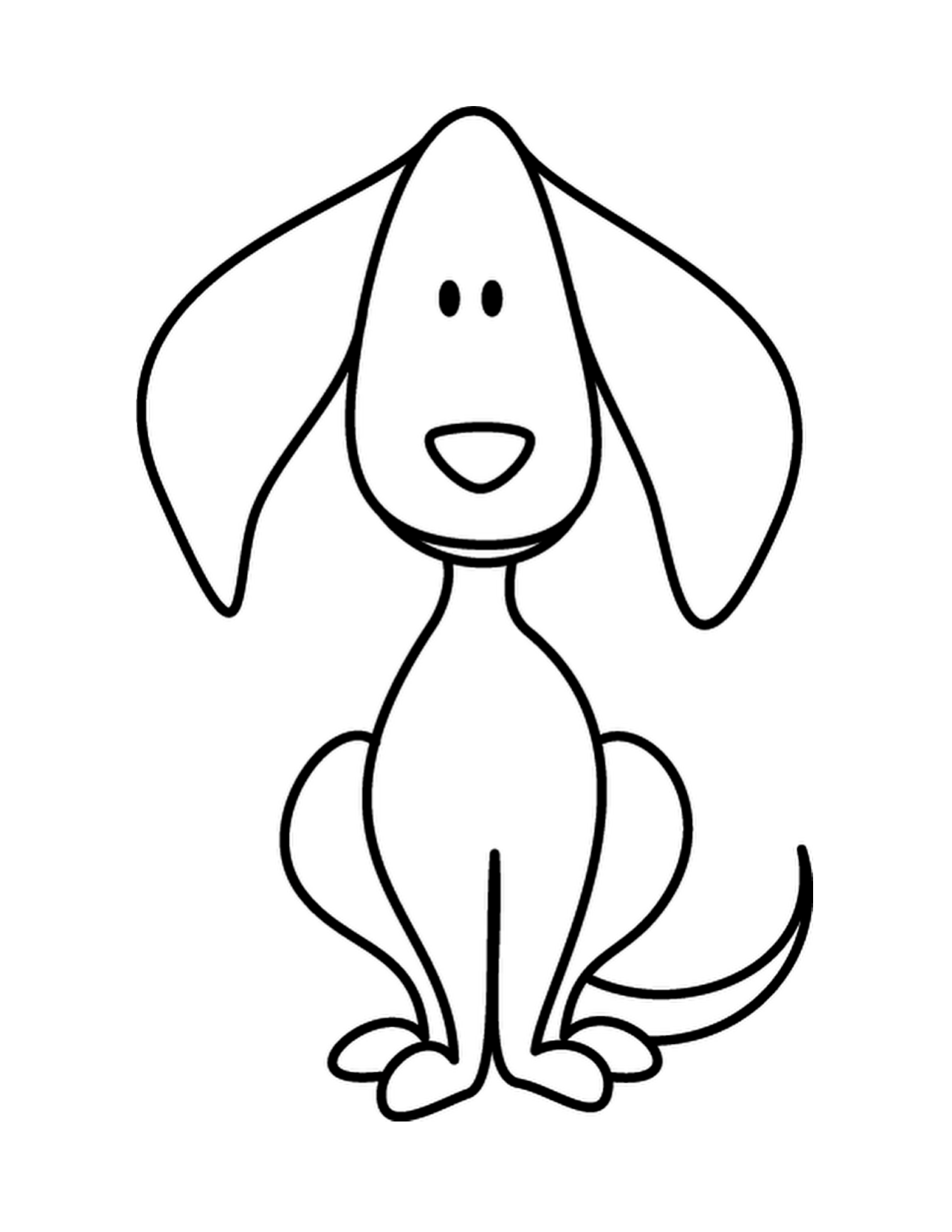 Simple Dog Drawing   Clipart Best