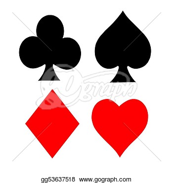Stock Illustration   Playing Card Symbols  Clipart Illustrations
