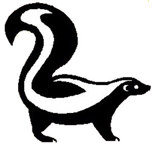 These Are The Little Black And White Skunk Free Clip Art Pictures