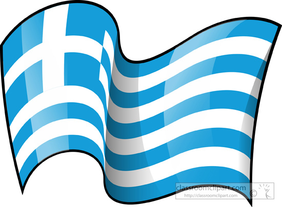 World Flags   Greece Flag Waving 3   Classroom Clipart
