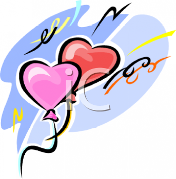 0511 0901 1216 3034 Heart Shaped Valentine Balloons Clipart Image Jpg