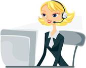 Call Center Agent   Clipart Graphic