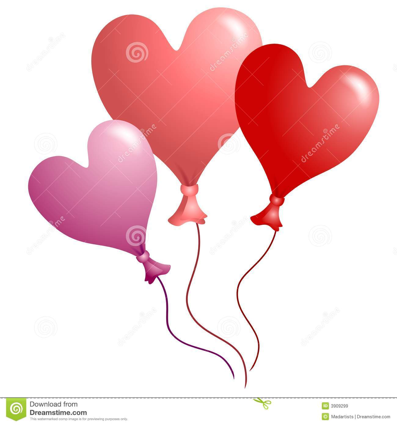 Featuring 3 Heart Shaped Valentine S Day Balloons Isolated On White