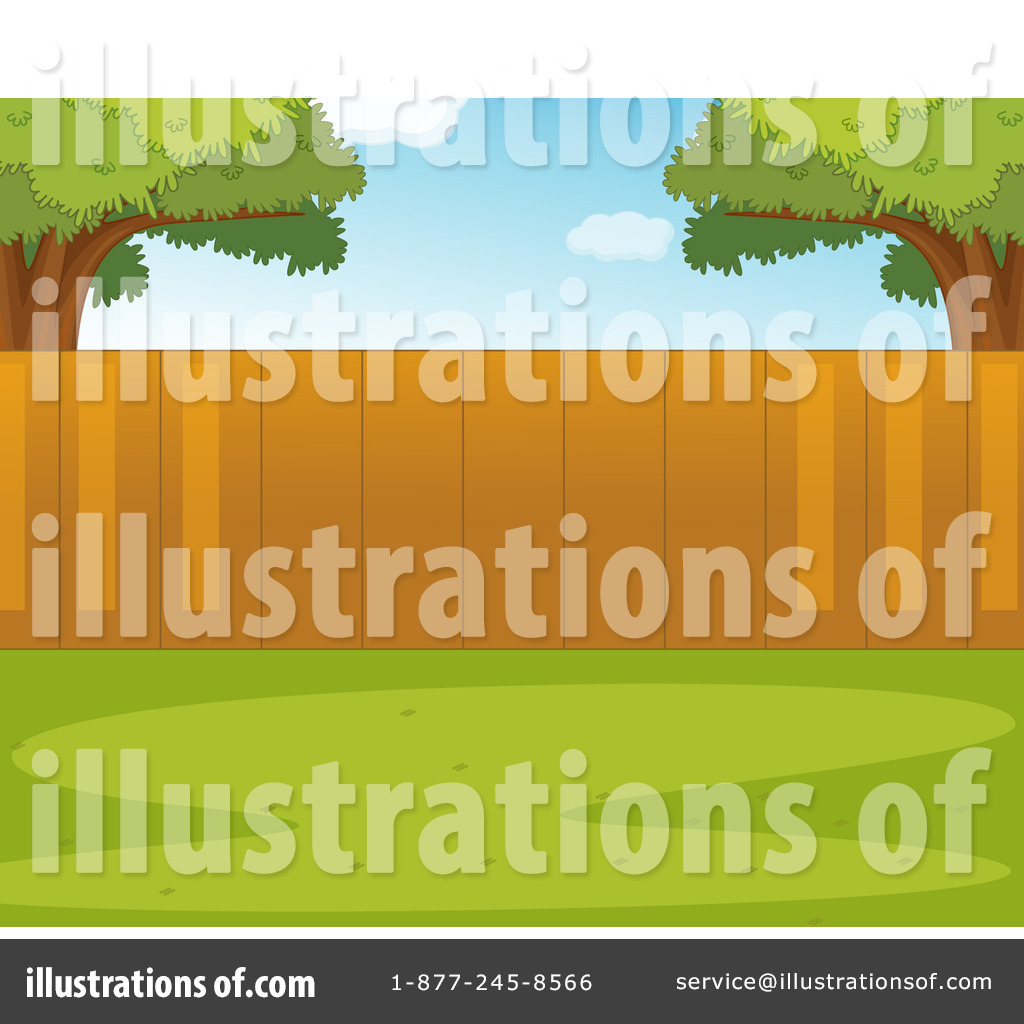 Fenced Yard Clipart More Clip Art Illustrations Of