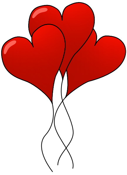Heart Balloons   Http   Www Wpclipart Com Holiday Valentines Valentine