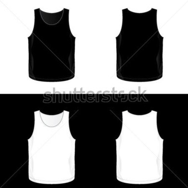 Realistic Blank Men S Tank Top Templates  See Also V Neck T Shirt