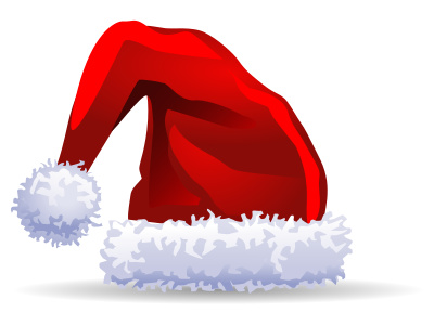 Red Hat Clip Art Christmas Santa Hat Vector   Just Free Image