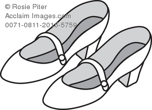 Royalty Free Clipart Illustration Of White Shoes