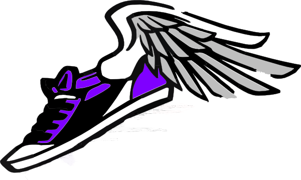 Walking Shoes Clipart Running Shoe With Wings Clip