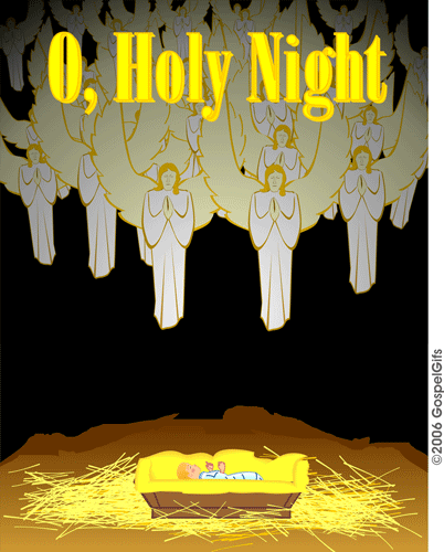 Clip Art  O Holy Night  When Christ Was Born