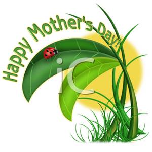 Clip Art Of Happy Mother S Day Garden