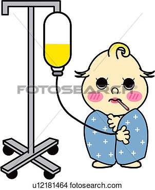 Clipart Of One Person Sick Person People Thermometer Baby