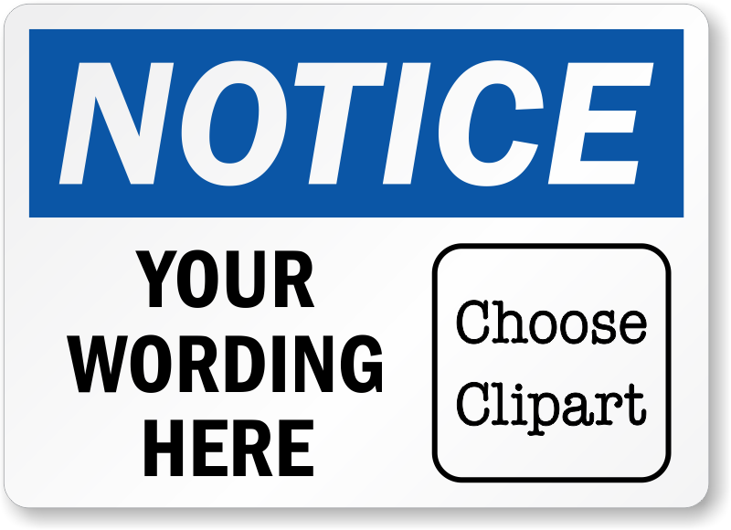 Custom Notice Clipart Label Lb 3417 Png